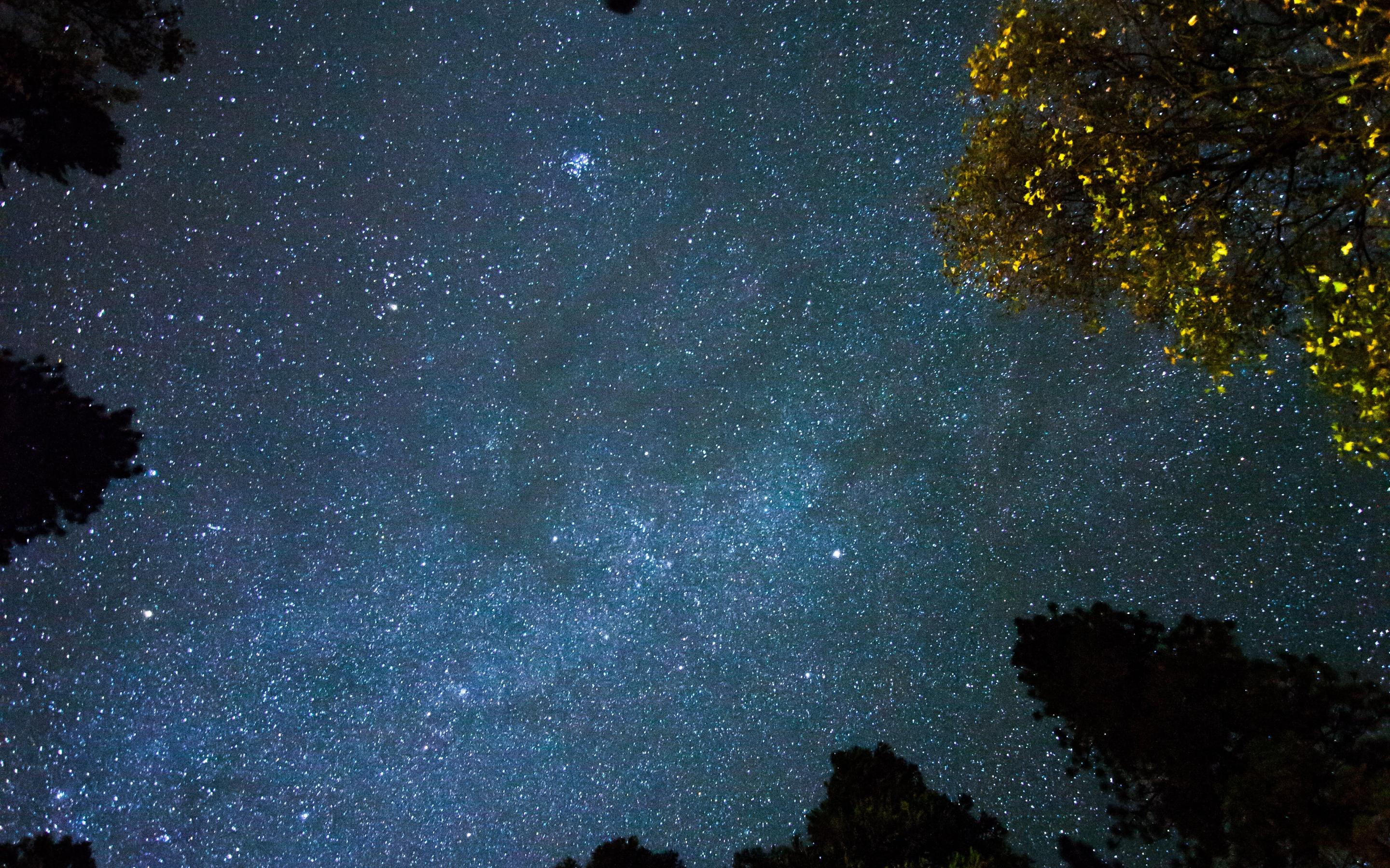 夜间拍摄的天空照片